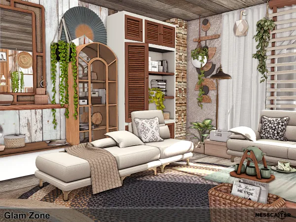 Mix Glam Zone by nesscasims - The Sims 4 Custom Content