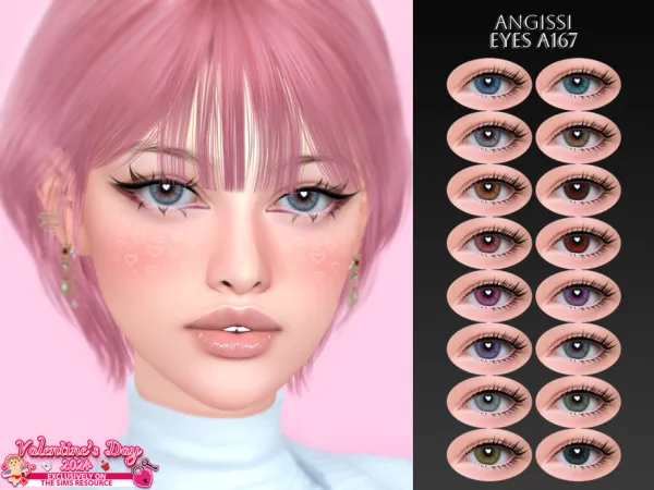 Mix EYES A167 by ANGISSI - The Sims 4 Custom Content