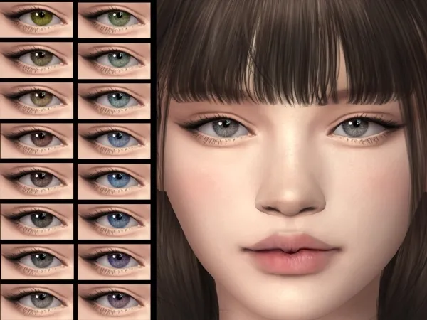 Alpha Crystal Eye Contacts - The Sims 4 Custom Content