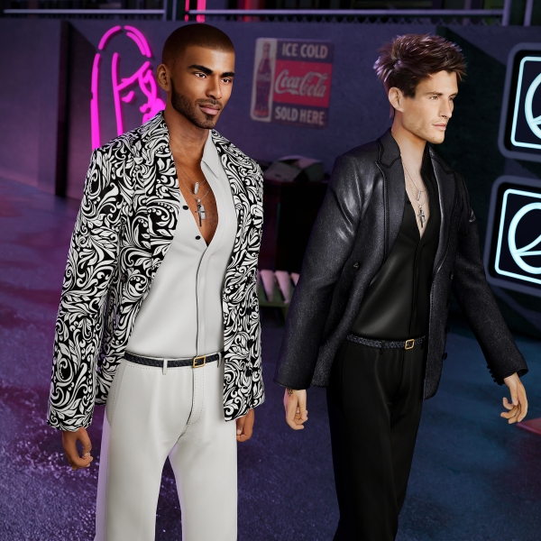 Alpha Double Breasted Jacket with Shirt by cool_content_star - The Sims 4 Custom Content