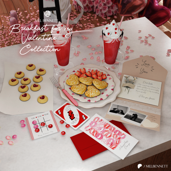 Alpha Breakfast for My Valentine Collection by melbennett - The Sims 4 Custom Content