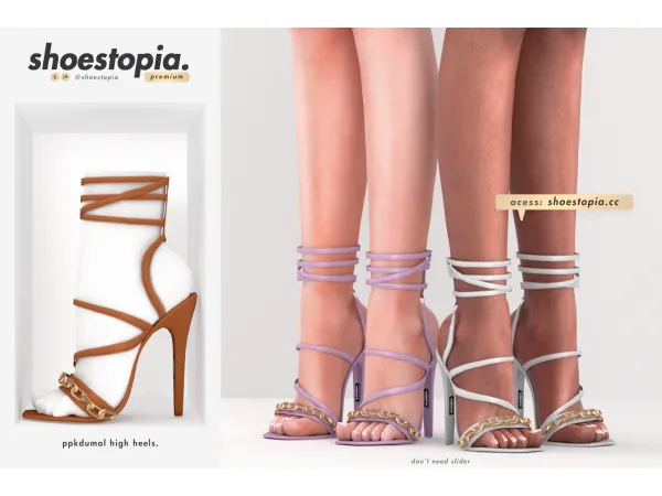 Alpha Shoestopia Ppkdumall High Heels by shoestopia - The Sims 4 Custom Content