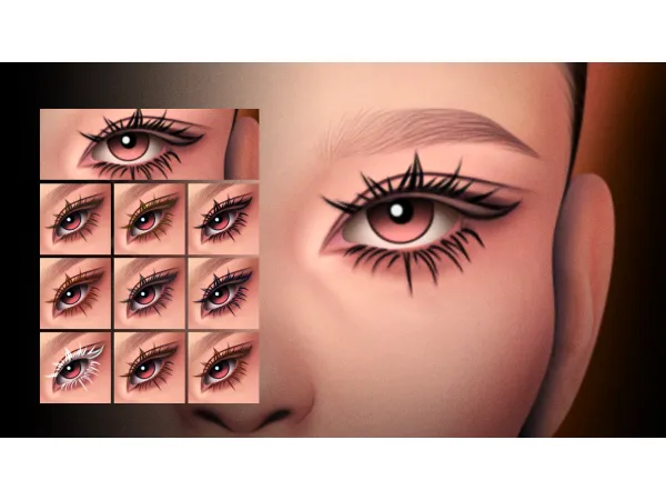 Mm 2D Olivia Dramatic Lashes Mc05 by Cosimetic - The Sims 4 Custom Content