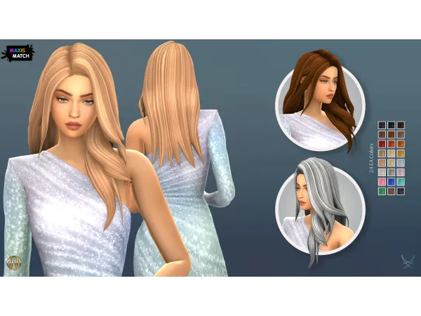 Maxis Match LINDA HAIRSTYLE by modcollective - The Sims 4 Custom Content