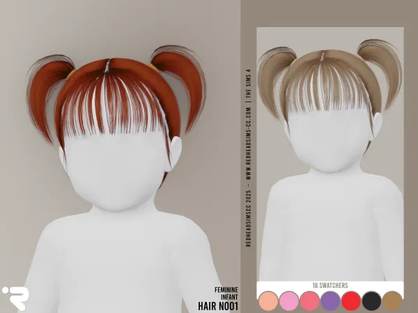 Alpha IF HAIR N001 - The Sims 4 Custom Content