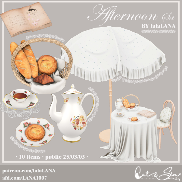 Alpha Afternoon Set by simsfinds - The Sims 4 Custom Content