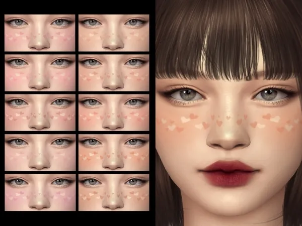 Alpha Valentine's Day Makeup Set - The Sims 4 Custom Content