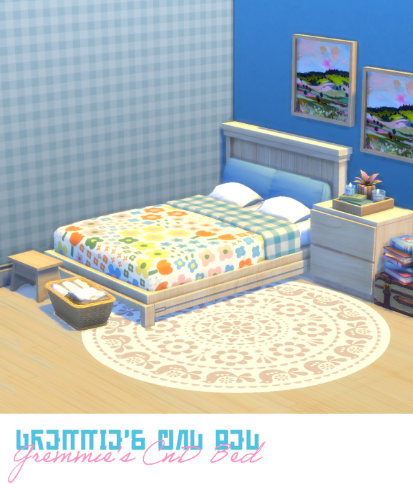 Maxis Match Gremmies CnD Bed by simsfinds - The Sims 4 Custom Content