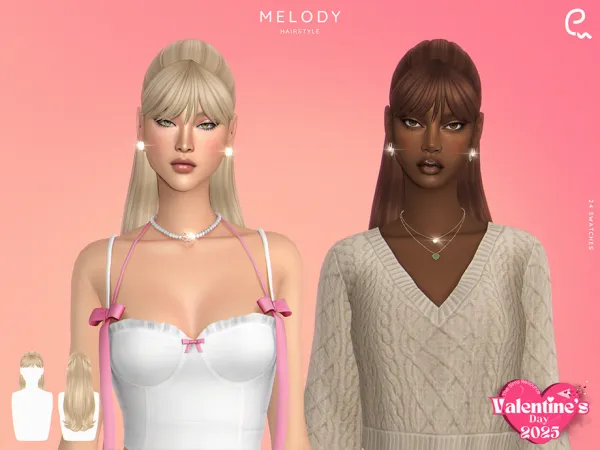 Maxis Match Melody Hairstyle by thesimsresource - The Sims 4 Custom Content