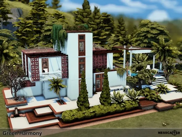 Maxis Match Green Harmony by nesscasims - The Sims 4 Custom Content