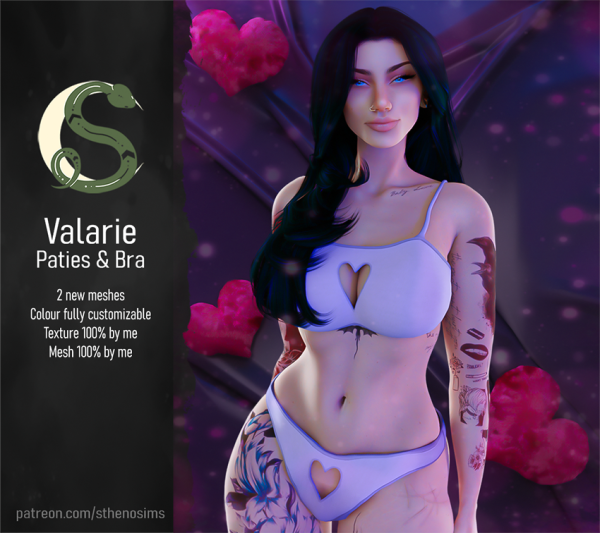 Mix valarie underwear by simsfinds - The Sims 4 Custom Content