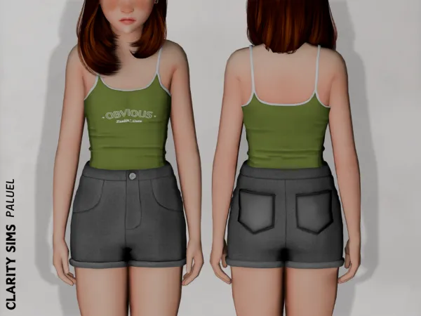 Alpha Paluel Top Child - The Sims 4 Custom Content