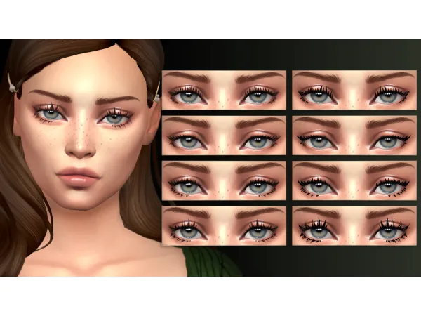 Maxis Match 3D EYELASHES by modcollective - The Sims 4 Custom Content