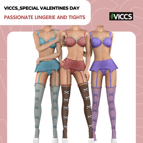 Mix VICCS_PASSIONATE LINGERIE by viccs - The Sims 4 Custom Content