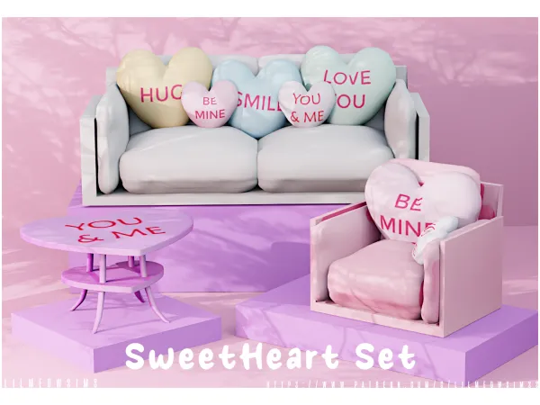 Alpha SweetHeart Set - The Sims 4 Custom Content