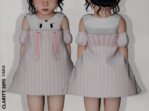 Alpha Yabia Dress Toddler by clarity-sims - The Sims 4 Custom Content