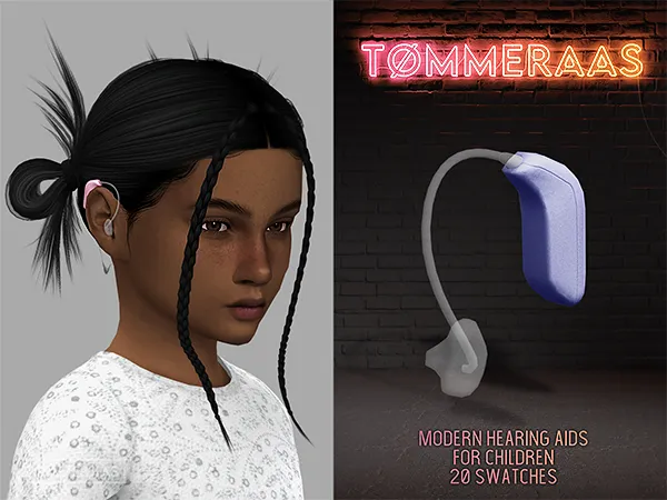Mix TØMMERAAS Modern Hearing Aids for Children (81) - The Sims 4 Custom Content