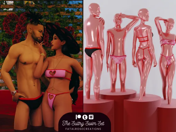Maxis Match The Sultry Swim Set - The Sims 4 Custom Content