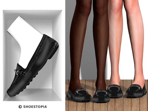 Alpha Shoestopia Lisa Mocassim by shoestopia - The Sims 4 Custom Content