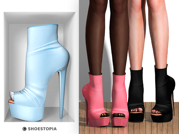 Alpha Shoestopia Cactro High Heels by shoestopia - The Sims 4 Custom Content