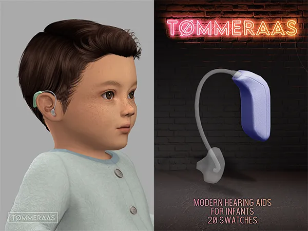 Mix TØMMERAAS Modern Hearing Aids for Infants (83) by tommeraas - The Sims 4 Custom Content