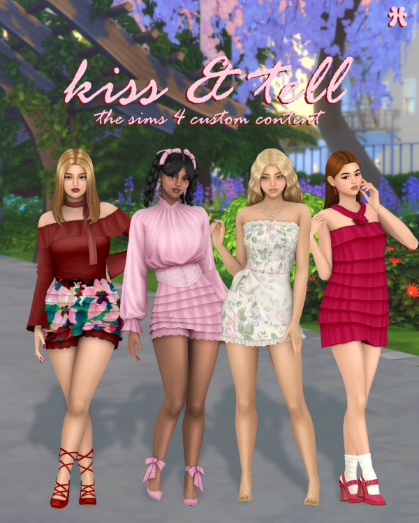 Maxis Match Kiss And Tell by simsfinds - The Sims 4 Custom Content