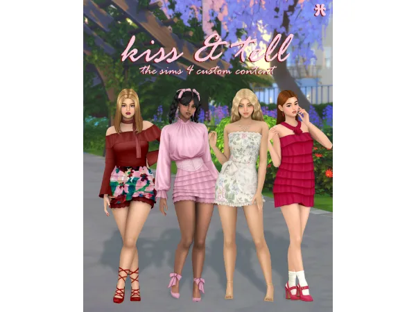 Maxis Match Kiss And Tell by huien - The Sims 4 Custom Content