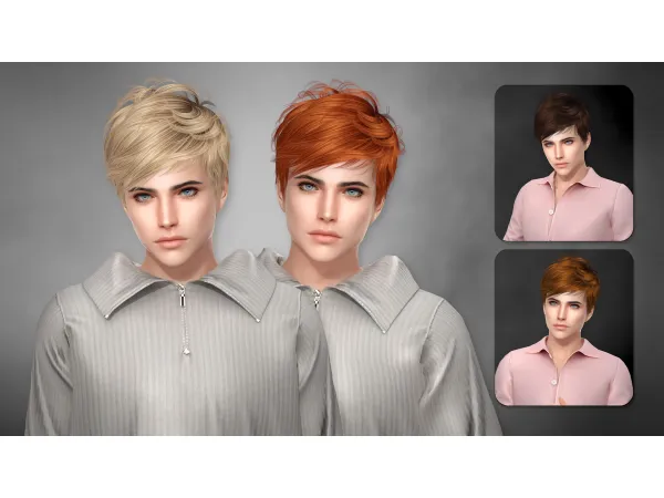 Alpha SOLEDAD HAIRSTYLE (SET) by modcollective - The Sims 4 Custom Content