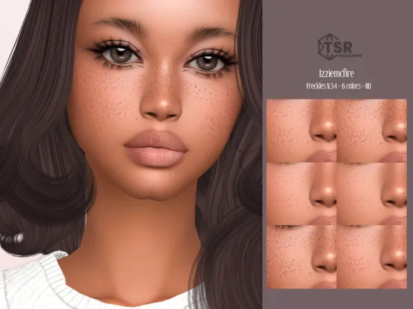 Mix IMF Freckles N54 by IzzieMcFire - The Sims 4 Custom Content
