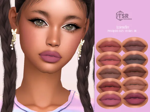 Mix IMF Petra Lipstick N625 by IzzieMcFire - The Sims 4 Custom Content