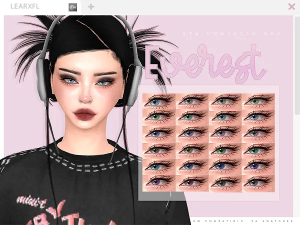 Mix Everest Eye Contacts by simsfinds - The Sims 4 Custom Content