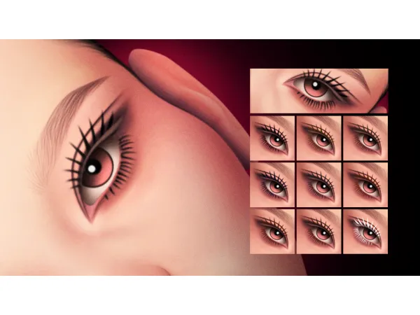 Maxis Match 2D MM BETTY SOFT LASHES MC04 by Cosimetic - The Sims 4 Custom Content