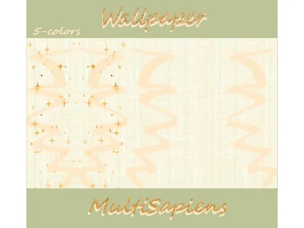 Mix Wallpaper by Multisapiens - The Sims 4 Custom Content