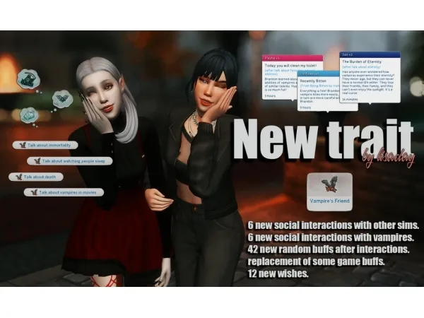 Vampire's Friend | A NEW CUSTOM TRAIT