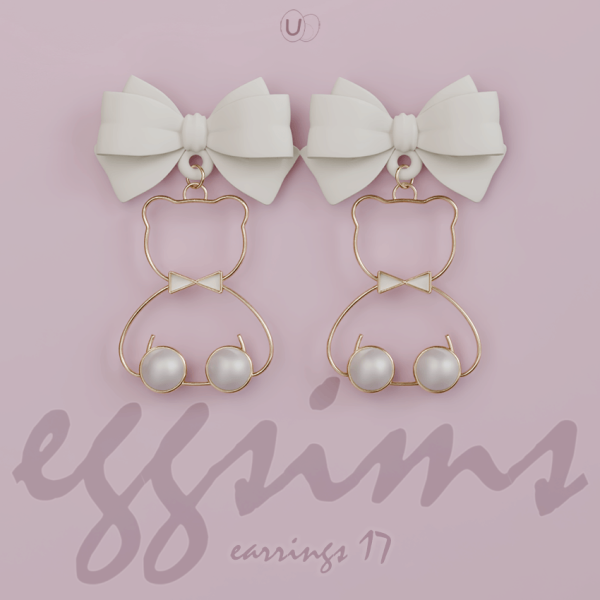 Alpha [EGGSIMS] earrings 17 by simsfinds - The Sims 4 Custom Content
