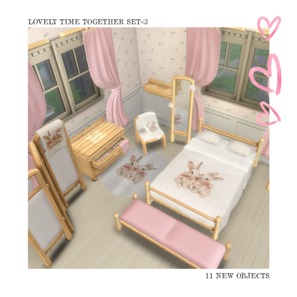Maxis Match Lovely Time Together Set by simsfinds - The Sims 4 Custom Content