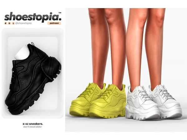 Alpha Shoestopia x 62 sneakers by shoestopia - The Sims 4 Custom Content