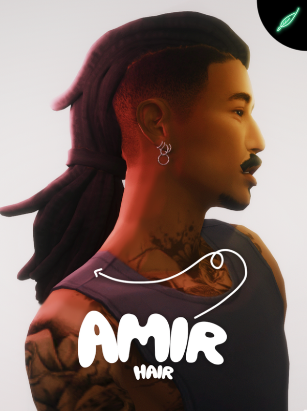 Maxis Match amir hair by simsfinds - The Sims 4 Custom Content