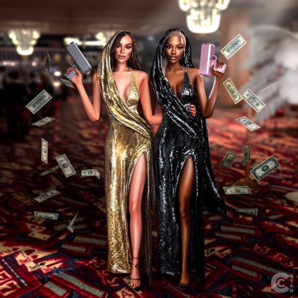 Alpha Hooded Gold Gown cool_content_star by cool_content_star - The Sims 4 Custom Content