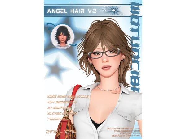 Maxis Match Angel Hair V2 by wotunciba - The Sims 4 Custom Content