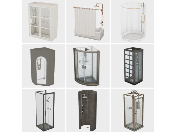 Maxis Match my favorite showers sims 4 finds by boujeesimss - The Sims 4 Custom Content