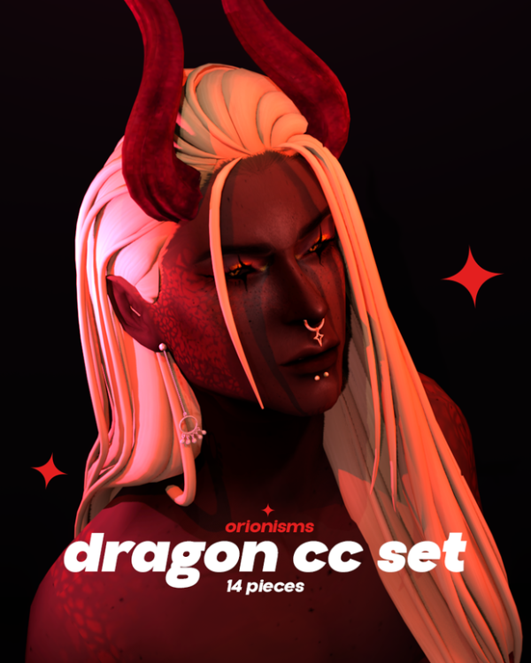 Maxis Match dragon set by simsfinds - The Sims 4 Custom Content