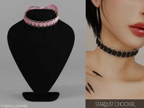 Alpha Stardust chocker by overkillsimmer - The Sims 4 Custom Content