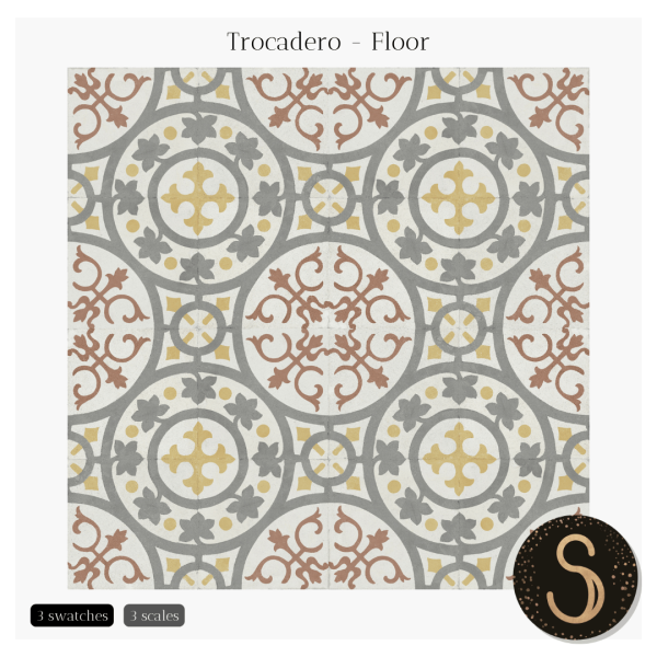 Mix Trocadero Floors by simsfinds - The Sims 4 Custom Content