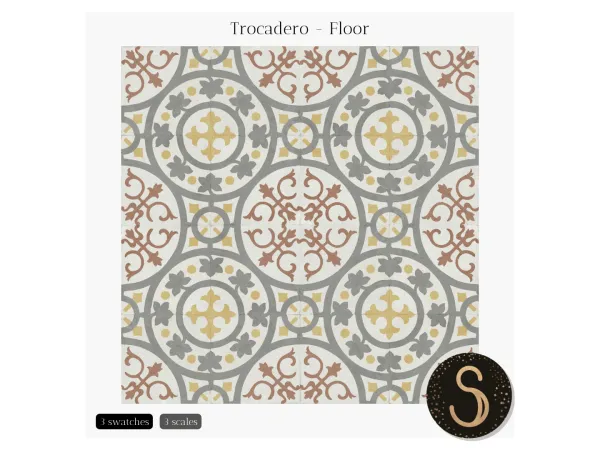 Mix Trocadero Floors by Sims4Luxury - The Sims 4 Custom Content