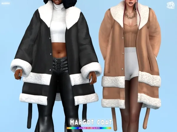 Mix Margot fur coat acc brsims - The Sims 4 Custom Content