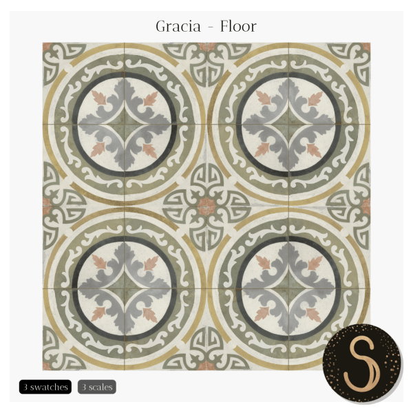 Mix Gracia Floors by simsfinds - The Sims 4 Custom Content