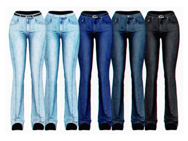 Minju Denim Pants by simsfinds - The Sims 3 Custom Content