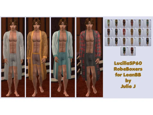 LucillaSP60RobeBoxers for LeanBB by Julie J - The Sims 2 Custom Content
