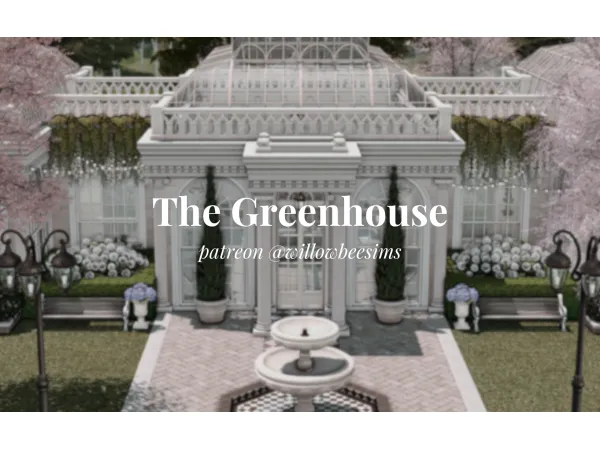 Alpha The Greenhouse by simsfinds - The Sims 4 Custom Content
